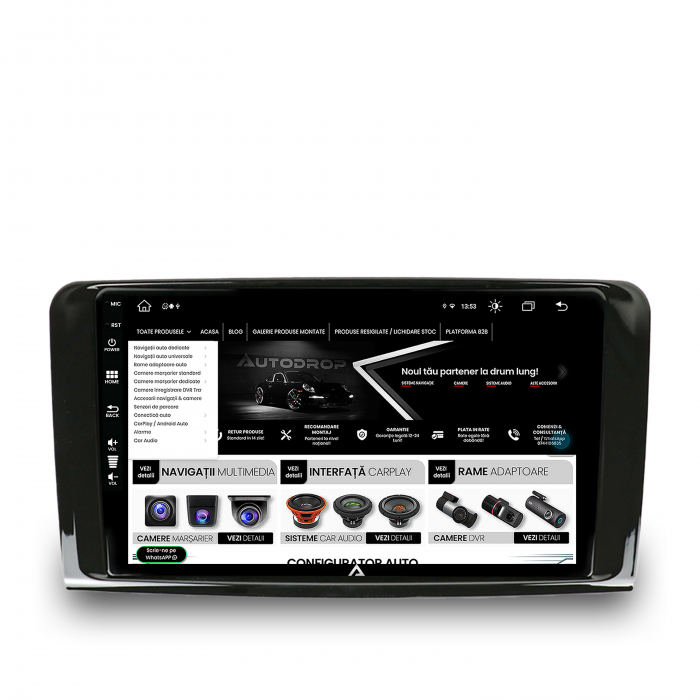 Android 13 Mercedes Benz ML/GL 8+256GB | AutoDrop.ro [4]