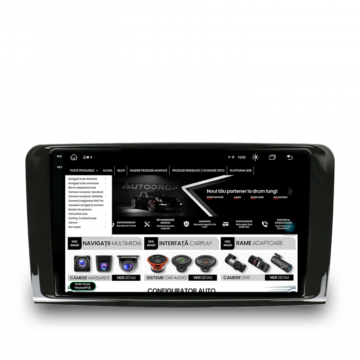 Android 13 2K Mercedes Benz ML/GL 8+256GB | AutoDrop.ro [13]