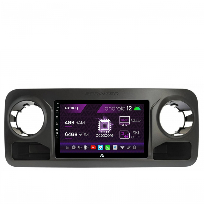 Navigatie Android 12 Mercedes Benz Sprinter 4GB QLED | AutoDrop.ro [2]