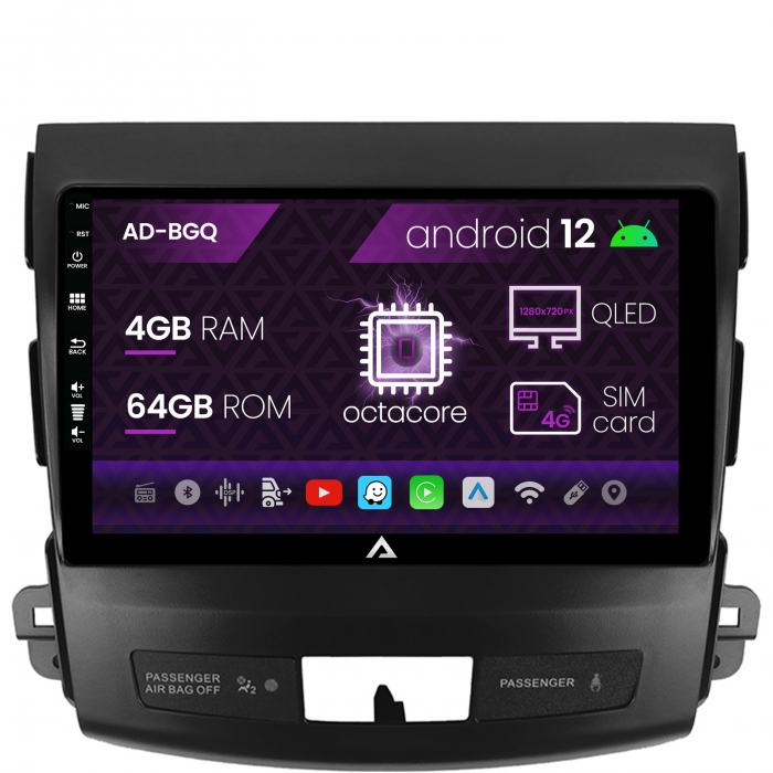 Android 12 Mitsubishi OUTLANDER/4007 QLED|AutoDrop.ro [2]