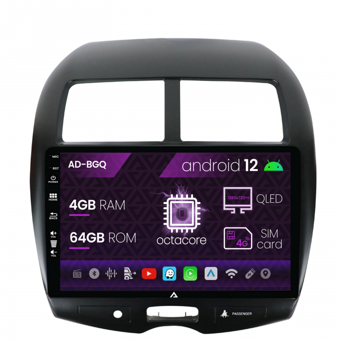 Navigatie QLED Mitsubishi ASX Android 4+64GB | AutoDrop.ro [2]