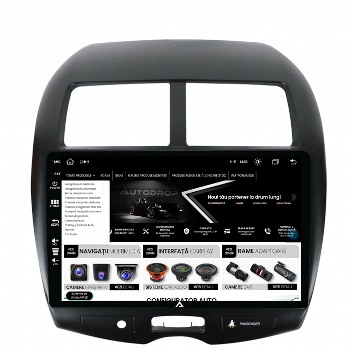 Navigatie Mitsubishi ASX / Peugeot 4008 (2010-2015) Android 8+256GB | AutoDrop.ro [5]