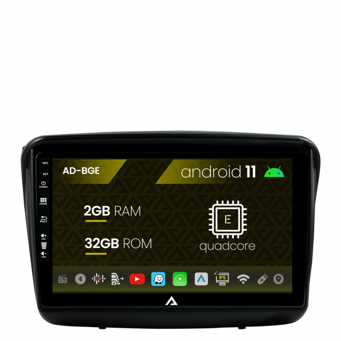 Navigatie mitsubishi l200 pajero sport, android 11, e-quadcore 2gb ram + 32gb rom, 9 inch - ad-bge9002+ad-bgrkit278