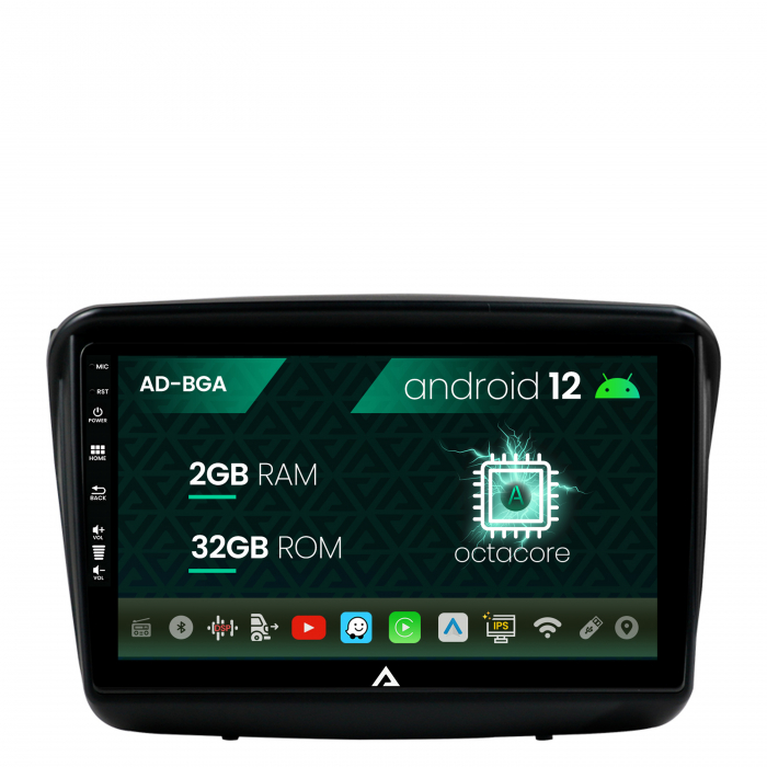Navigatie mitsubishi l200 pajero sport, android 12, a-octacore 2gb ram + 32gb rom, 9 inch - ad-bga9002+ad-bgrkit278