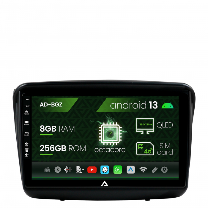 Navigatie Mitsubishi L200 Pajero Sport, Android 13, Z-Octacore 8GB RAM + 256GB ROM, 9 Inch - AD-BGZ9008+AD-BGRKIT278