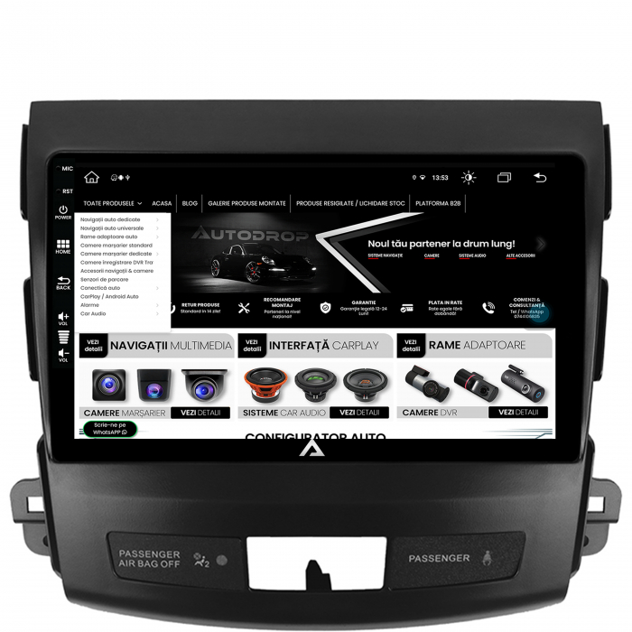 Navigatie Android10 Mitstubishi Peugeot 8+256GB | AutoDrop.ro [4]