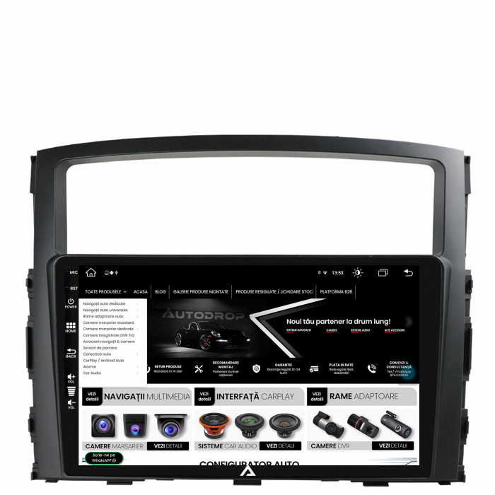 Navigatie Android 13 Mitsubishi Pajero 8+256GB | AutoDrop.ro [4]