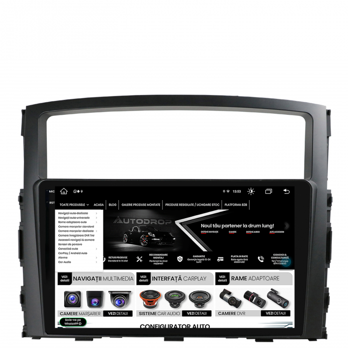 Navigatie 2K Android 13 Mitsubishi Pajero 4+64GB | AutoDrop.ro [10]