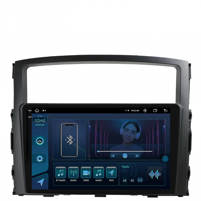 Navigatie 2K Android 13 Mitsubishi Pajero 8+256GB | AutoDrop.ro [2]