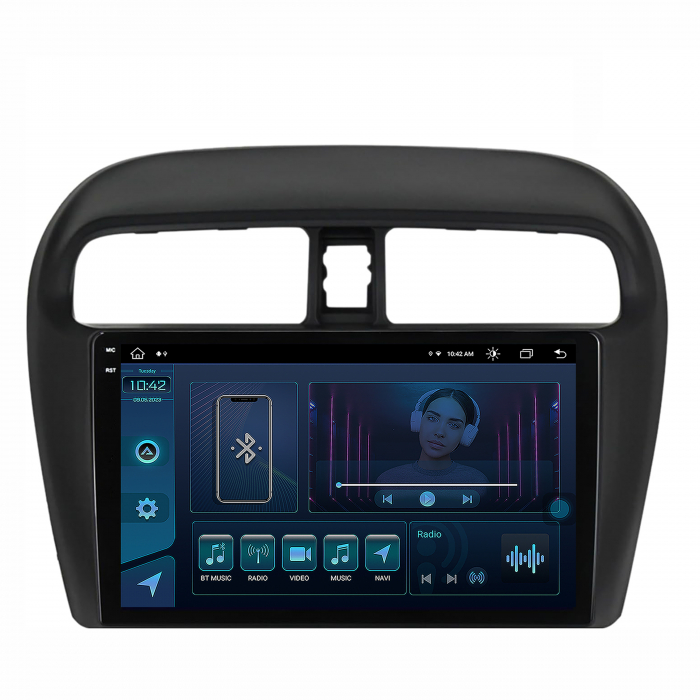 Navigatie 2K Mitsubishi Space star Android 8+256GB | AutoDrop.ro [2]