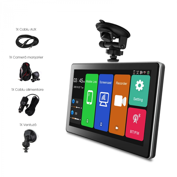 Multimedia Carplay / Android auto 7 Inch pe parbriz| Autodrop.ro [8]