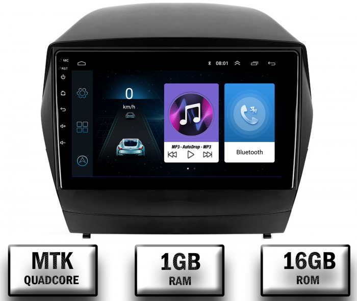 Navigatie Android Hyundai IX35 1+16GB | AutoDrop.ro [1]