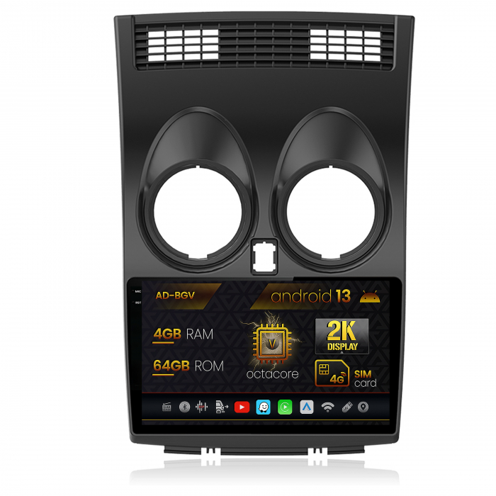 Navigatie Android 13 2K Nissan Qashqai 4GB | AutoDrop.ro [2]