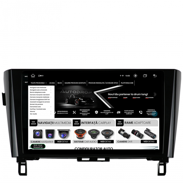 Navigatie 2K Android Nissan Qashqai / X-Trail 8GB | AutoDrop.ro [11]