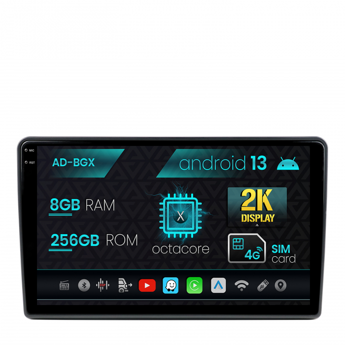 Navigatie opel, android 13, x-octacore 8gb ram + 256gb rom, 9.5 inch - ad-bgx9008+ad-bgrkit388