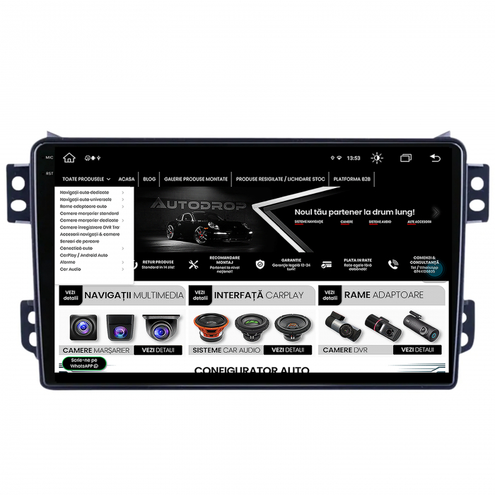 Navigatie Android 13 2K Opel Agila 8+256GB | AutoDrop.ro [12]