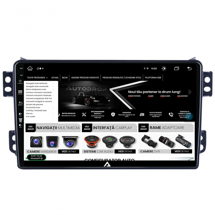 Navigatie Android 13 Opel Agila 8+256GB | AutoDrop.ro [4]