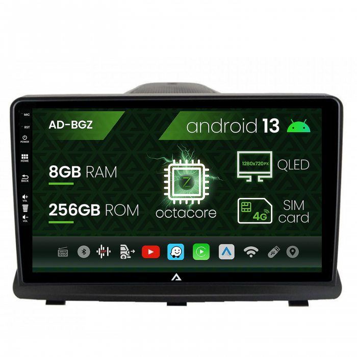 Navigatie opel antara (2006-2015), android 13, z-octacore 8gb ram + 256gb rom, 9 inch - ad-bgz9008+ad-bgrkit386