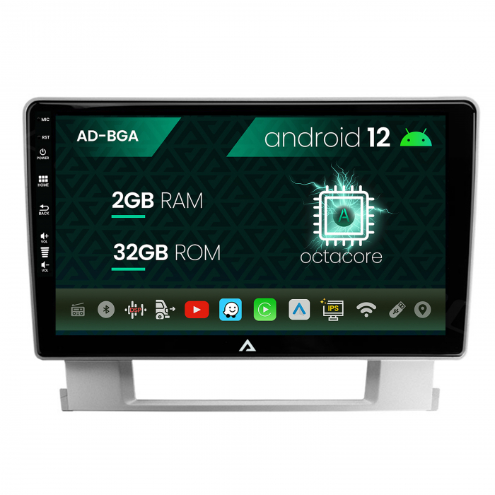Navigatie Opel Astra J, Android 12, A-Octacore 2GB RAM + 32GB ROM, 9 Inch - AD-BGA9002+AD-BGRKIT253