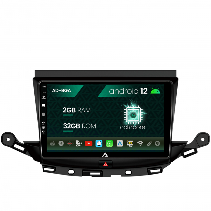 Navigatie Opel Astra K, Android 12, A-Octacore 2GB RAM + 32GB ROM, 9 Inch - AD-BGA9002+AD-BGRKIT251