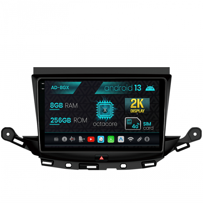 Navigatie Opel Astra K, Android 13, X-Octacore 8GB RAM + 256GB ROM, 9.5 Inch - AD-BGX9008+AD-BGRKIT251