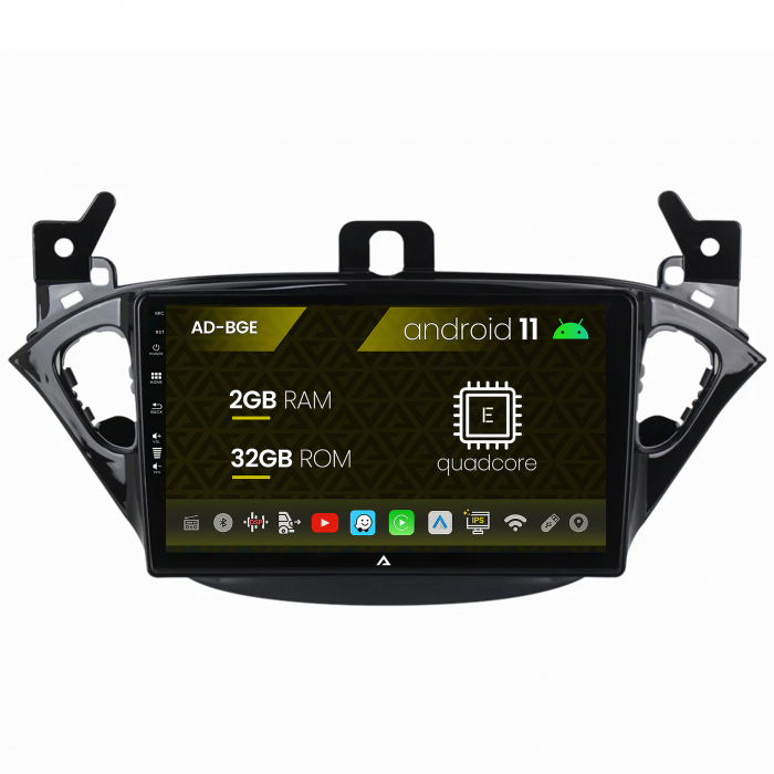 Navigatie Opel Corsa E (2013-2019), Android 11, E-Quadcore 2GB RAM + 32GB ROM, 9 Inch - AD-BGE9002+AD-BGRKIT387
