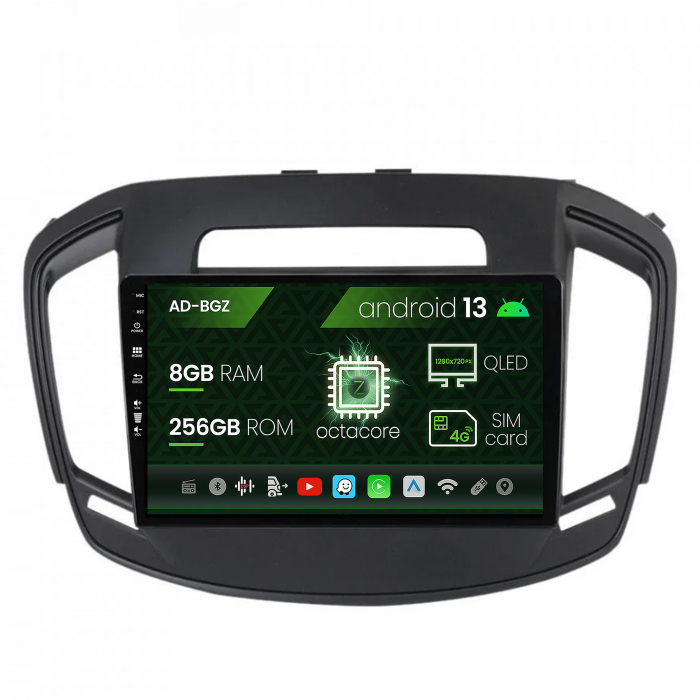 Navigatie opel insignia (2014-2016), android 13, z-octacore 8gb ram + 256gb rom, 9 inch - ad-bgz9008+ad-bgrkit249