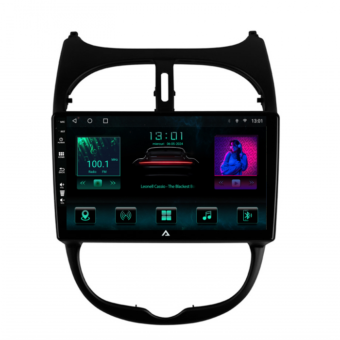 Navigatie Android 12 Peugeot 206 6+128GB | AutoDrop.ro [2]
