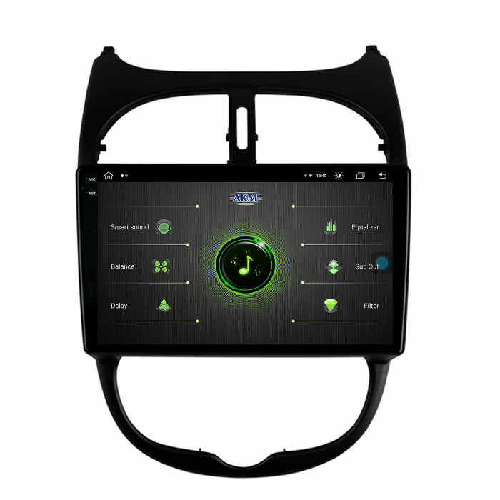 Navigatie Android 13 2K Peugeot 206 4+64GB | AutoDrop.ro [12]