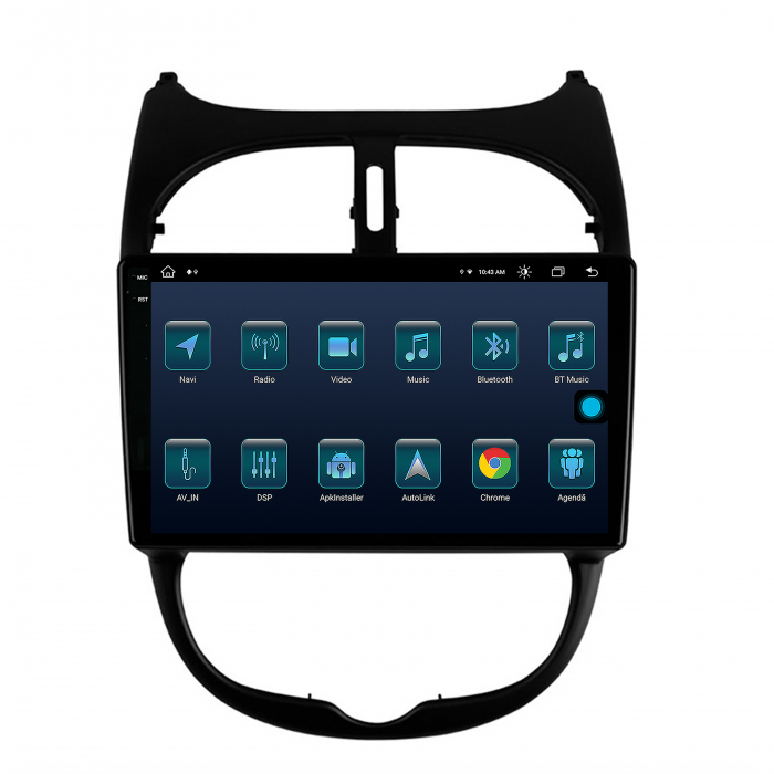Navigatie Android 13 2K Peugeot 206 8+256GB | AutoDrop.ro [3]