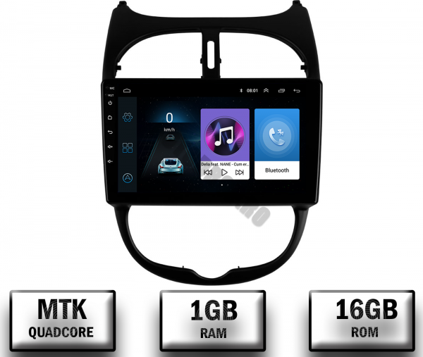 Navigatie Peugeot 206 Android 1+16GB | AutoDrop.ro [1]
