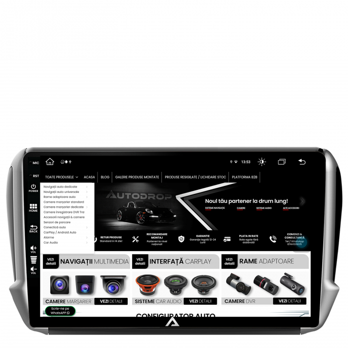 Navigatie Android Peugeot 208/2008 8GB | AutoDrop.ro [7]