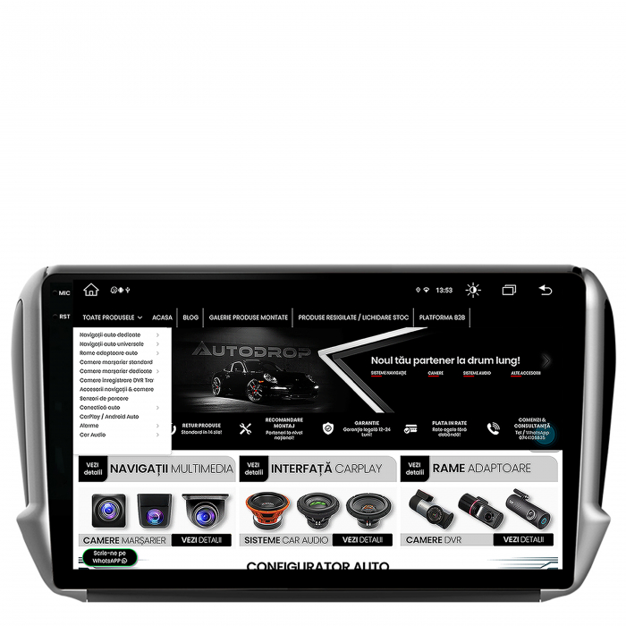 Navigatie Android 2K Peugeot 208/2008 8GB | AutoDrop.ro [12]