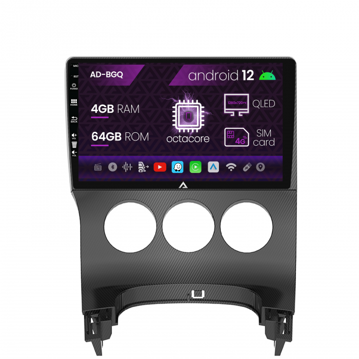 Navigatie Android 12 Peugeot 3008 4GB QLED | AutoDrop.ro [2]