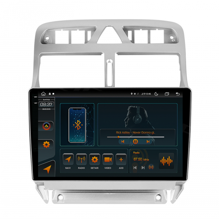 Navigatie Dedicata 2K Peugeot 307 Android 4GB | AutoDrop.ro [2]