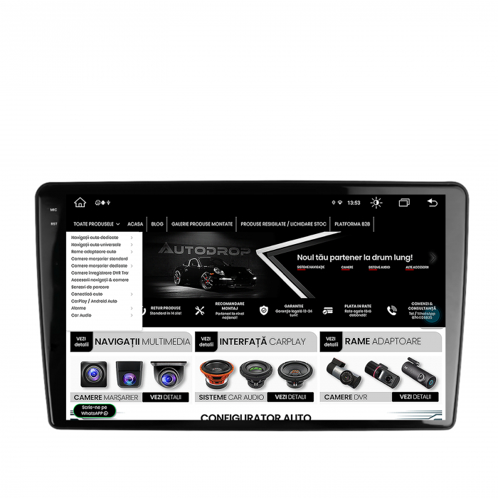 Navigatie Dedicata 2K Peugeot 307 Android 8GB | AutoDrop.ro [7]