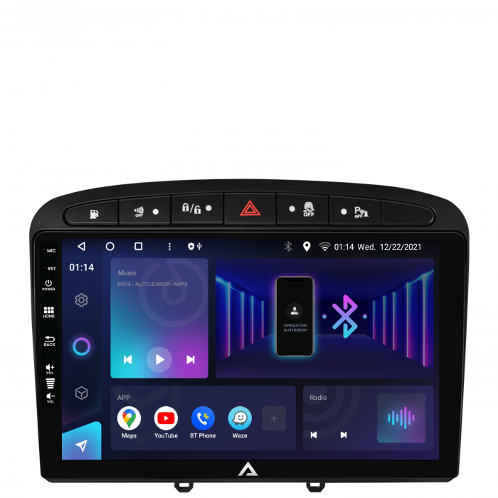 Navigatie Android 12 Peugeot 308/408 QLED | AutoDrop.ro [3]