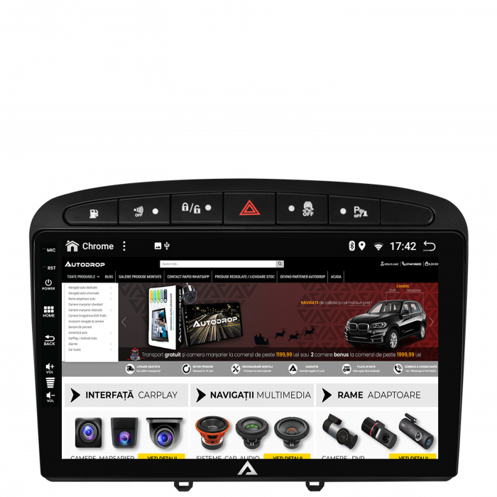 Navigatie Android 12 Peugeot 308/408 QLED | AutoDrop.ro [9]