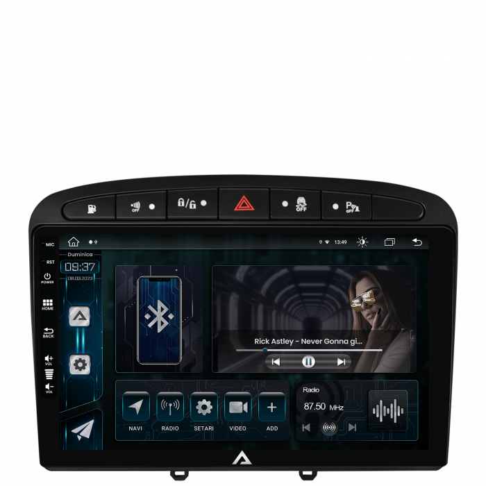 Navigatie Android 13 Peugeot 308/408 8GB | AutoDrop.ro [2]