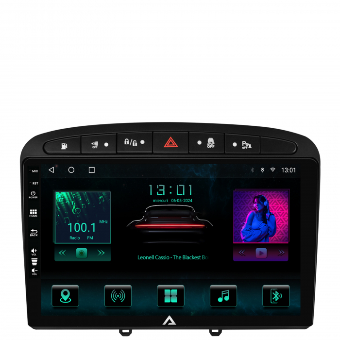 Navigatie Android 12 Peugeot 308/408 AD-BGB| AutoDrop.ro [2]