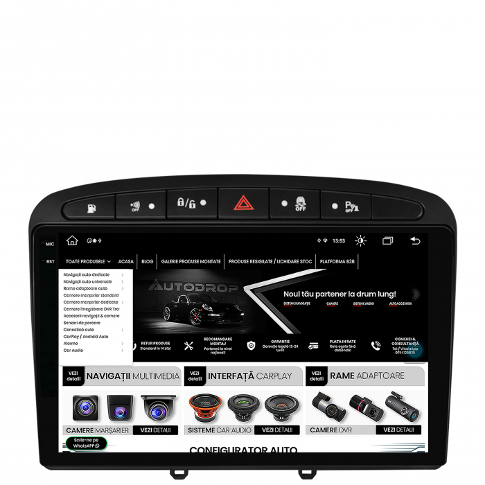 Navigatie Android 2K 13 Peugeot 308/408 8GB | AutoDrop.ro [11]