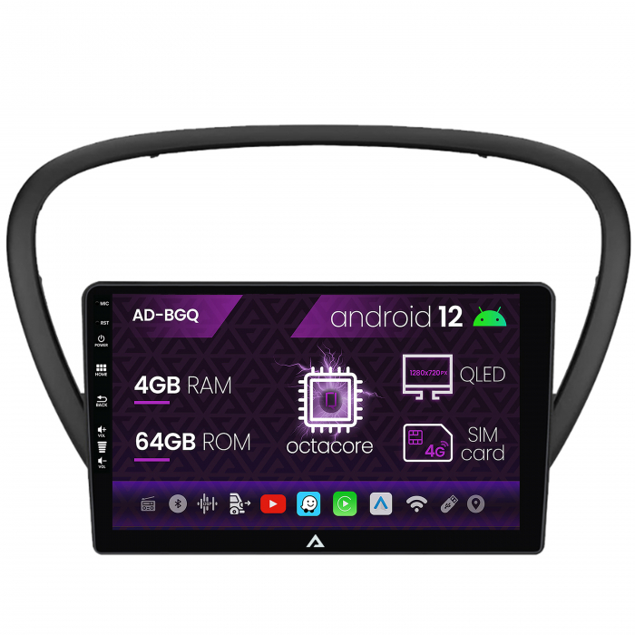 Navigatie Peugeot 607 Android 4+64GB AD-BGQ | AutoDrop.ro [2]
