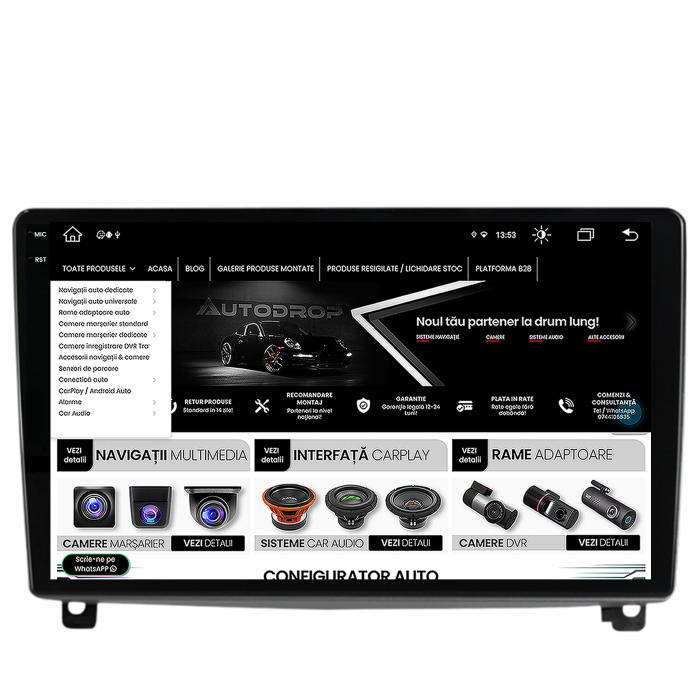 Navigatie Peugeot 407 Android 4+64GB AD-BGV | AutoDrop.ro [10]