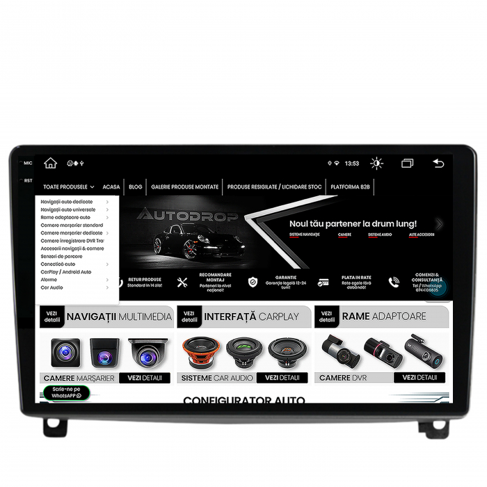 Navigatie Peugeot 407 Android 8+256GB AD-BGX | AutoDrop.ro [8]