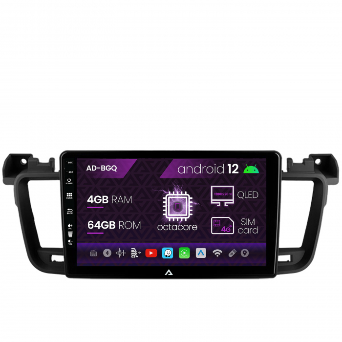 Navigatie Android 12 Peugeot 508 4GB QLED | AutoDrop.ro [2]