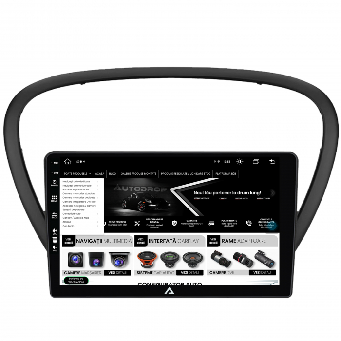 Navigatie Peugeot 607 Android 8+256GB AD-BGZ | AutoDrop.ro [4]