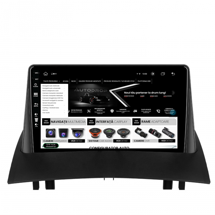 Navigatie Android 13 Renault Megane 2 8GB 9" | AutoDrop.ro [4]
