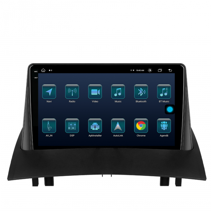 Navigatie 2K Android 13 Renault Megane 2 8GB 9" | AutoDrop.ro [3]
