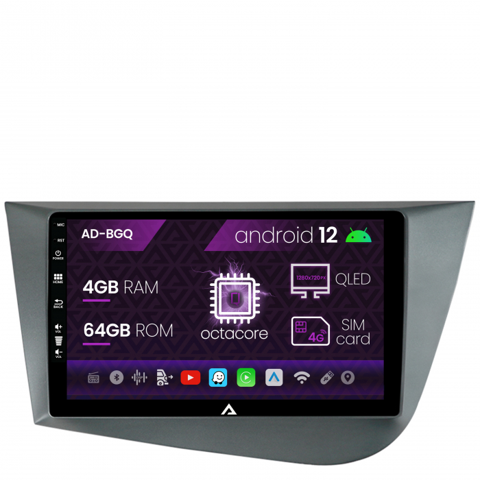 Navigatie Android 12 Seat Leon QLED | AutoDrop.ro [2]