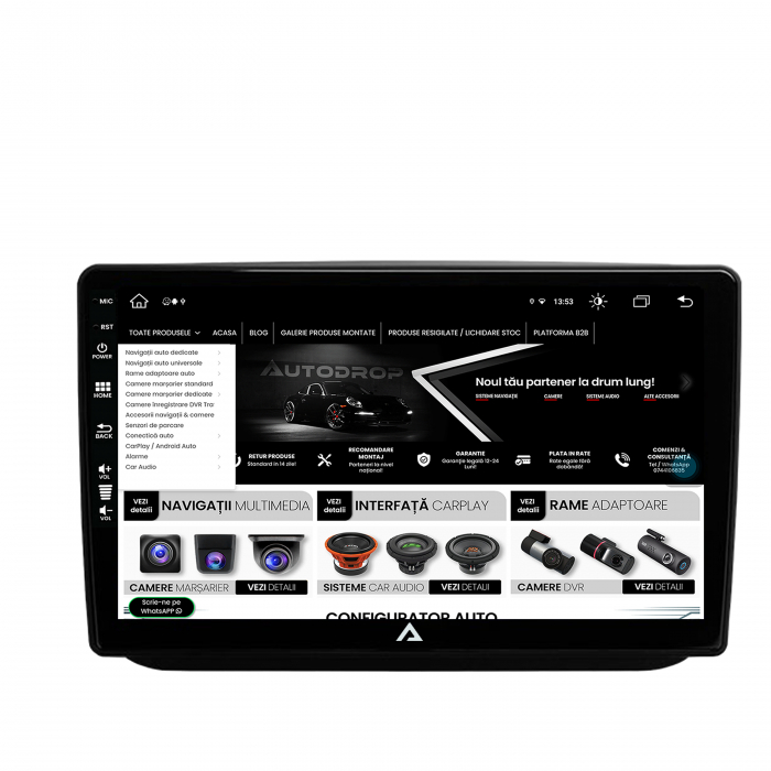 Navigatie Android 13 Skoda Fabia 8+256GB | AutoDrop.ro [6]